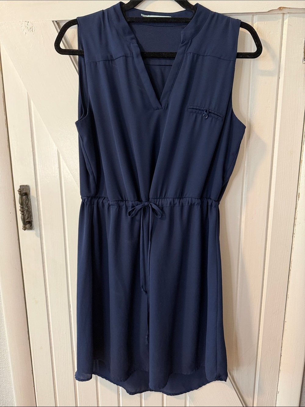Maurice’s Navy Sleeveless Drawstring Dress